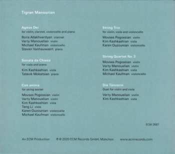 CD Tigran Mansurian: Con Anima