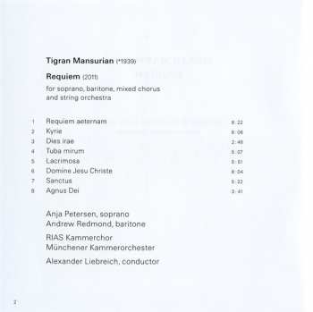 CD Tigran Mansurian: Requiem