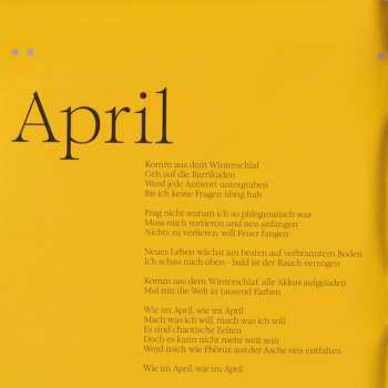 CD Tim Bendzko: April