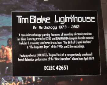 3CD/DVD/Dobozkészlet Tim Blake: Lighthouse An Anthology 1973 - 2012