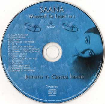 CD Timo Tolkki: Saana Warrior Of Light Pt 1 (Journey To Crystal Island)