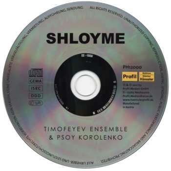 CD Timofeyev Ensemble: Shloyme