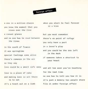 CD Tina Turner: Foreign Affair