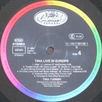 2LP Tina Turner: Tina Live In Europe