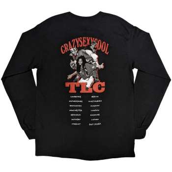 Merch TLC: Tlc Unisex Long Sleeve T-shirt: Crazysexycool Photo European Tour 2022 (back Print & Ex-tour) (small) S