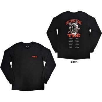 Merch TLC: Tlc Unisex Long Sleeve T-shirt: Crazysexycool Photo European Tour 2022 (back Print & Ex-tour) (small) S
