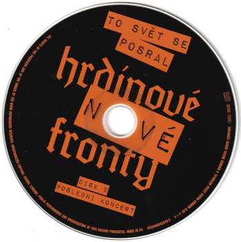 2CD/DVD Hrdinové Nové Fronty: To Svět Se Posral