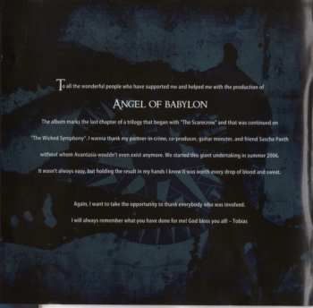 CD Tobias Sammet's Avantasia: Angel Of Babylon