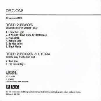 3CD/DVD/Dobozkészlet Todd Rundgren: At The BBC 1972-1982