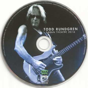 LP Todd Rundgren: Saban Theatre 2016 (blue Marble Color Vinyl)