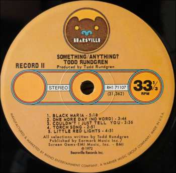 2LP Todd Rundgren: Something / Anything ?
