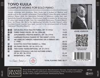 CD Toivo Kuula: Complete Works For Solo Piano