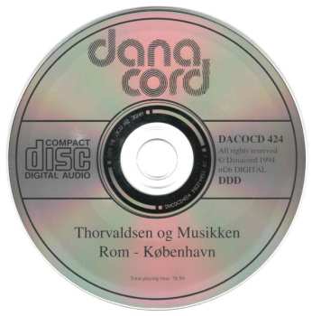 CD Toke Lund Christiansen: Thorvaldsen Og Musikken Rom - København