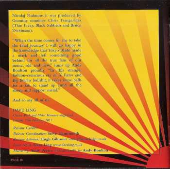 2CD Tokyo Blade: No Remorse / Burning Down Paradise