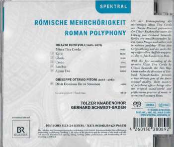 CD Tölzer Knabenchor: Römische Mehrchörigkeit: Werke von Benevoli Und Pitoni