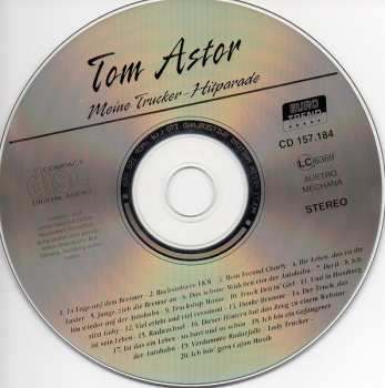 CD Tom Astor: Meine Trucker-Hitparade
