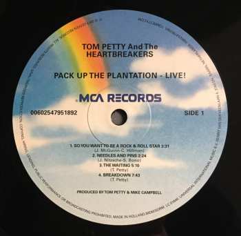 2LP Tom Petty And The Heartbreakers: Pack Up The Plantation Live!