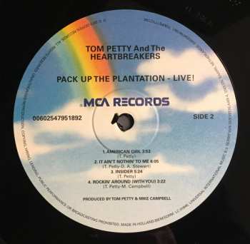 2LP Tom Petty And The Heartbreakers: Pack Up The Plantation Live!