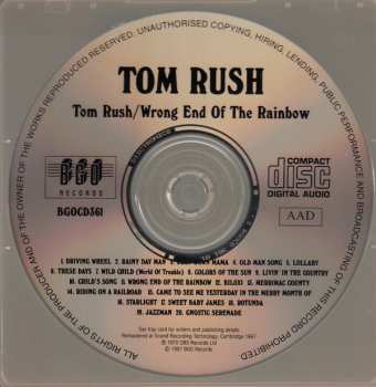 CD Tom Rush: Tom Rush / Wrong End Of The Rainbow