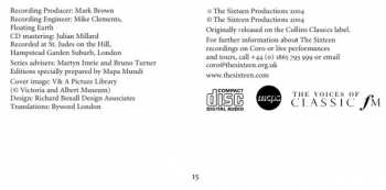 CD The Sixteen: Volume II: The Mystery Of The Cross