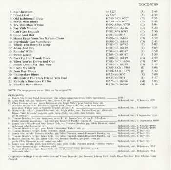 CD Tommie Bradley: The Tommie Bradley - James Cole Groups 1928-32 (Complete Recorded Works In Chronological Order)