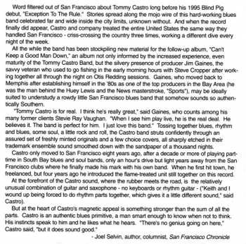 CD Tommy Castro: Can't Keep A Good Man Down