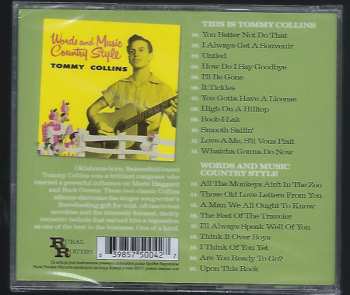 CD Tommy Collins: This Is Tommy Collins (plus Words And Music Country Style) LTD