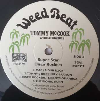 LP Tommy McCook: Super Star - Disco Rockers
