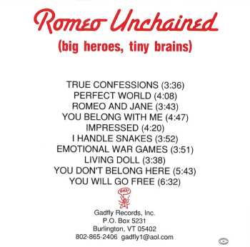 CD Tonio K.: Romeo Unchained