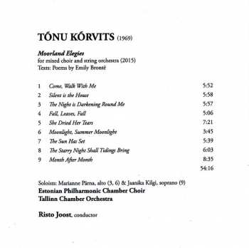 CD Estonian Philharmonic Chamber Choir: Moorland Elegies
