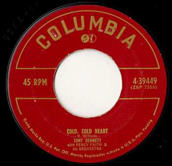Album Tony Bennett: Cold, Cold Heart / While We're Young