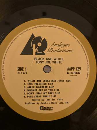 LP Tony Joe White: Black And White