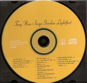CD Tony Rice: Sings Gordon Lightfoot