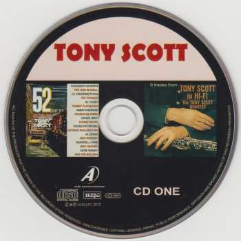 2CD Tony Scott: Three Classic Albums Plus: 52nd St. Scene / Tony Scott In Hi-Fi / The Touch Of Tony Scott / Newport 1958