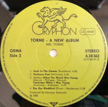 LP Mel Tormé: A New Album