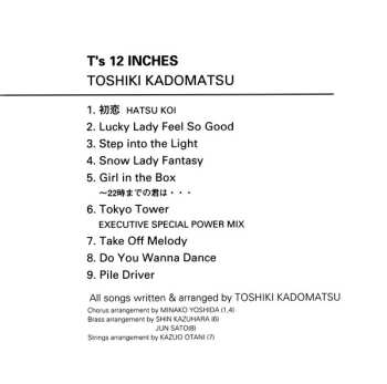 CD Toshiki Kadomatsu: T’s 12 Inches
