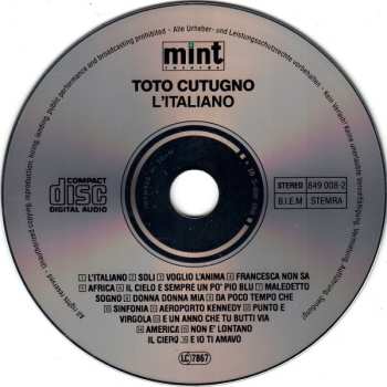 CD Toto Cutugno: L'Italiano