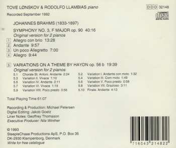 CD Tove Lønskov: Brahms: Symphony No. 3 / Variations On A Theme By Haydn