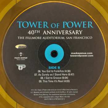 2LP Tower Of Power: 40th Anniversary The Fillmore Auditorium, San Francisco LTD | NUM | CLR
