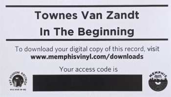 LP Townes Van Zandt: In The Beginning...