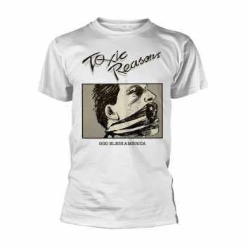 Merch Toxic Reasons: Póló God Bless America (white)