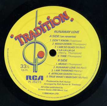 CD Tradition: Runaway Love +1