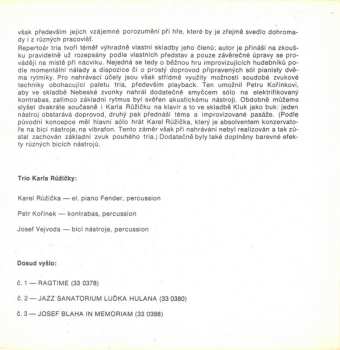 SP Karel Růžička Trio: Mini Jazz Klub 4