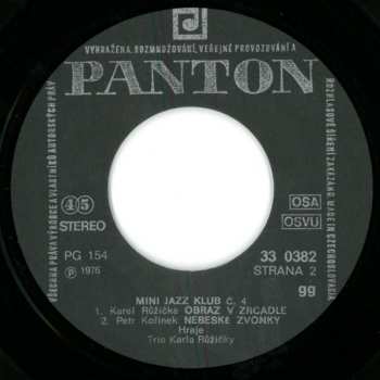 SP Karel Růžička Trio: Mini Jazz Klub 4