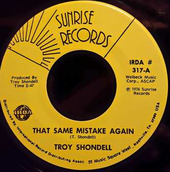 Album Troy Shondell: That Same Mistake Again