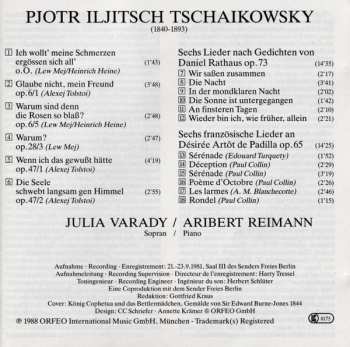 CD Pyotr Ilyich Tchaikovsky: Lieder 