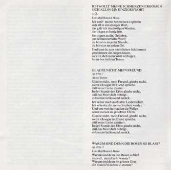 CD Pyotr Ilyich Tchaikovsky: Lieder 