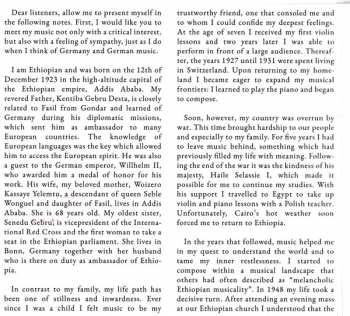 CD Emahoy Tsegue Maryam Guebrou: Spielt Eigene Kompositionen