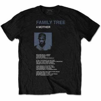 Merch Tupac: Póló Family Tree 