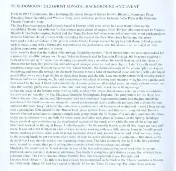 CD Tuxedomoon: The Ghost Sonata